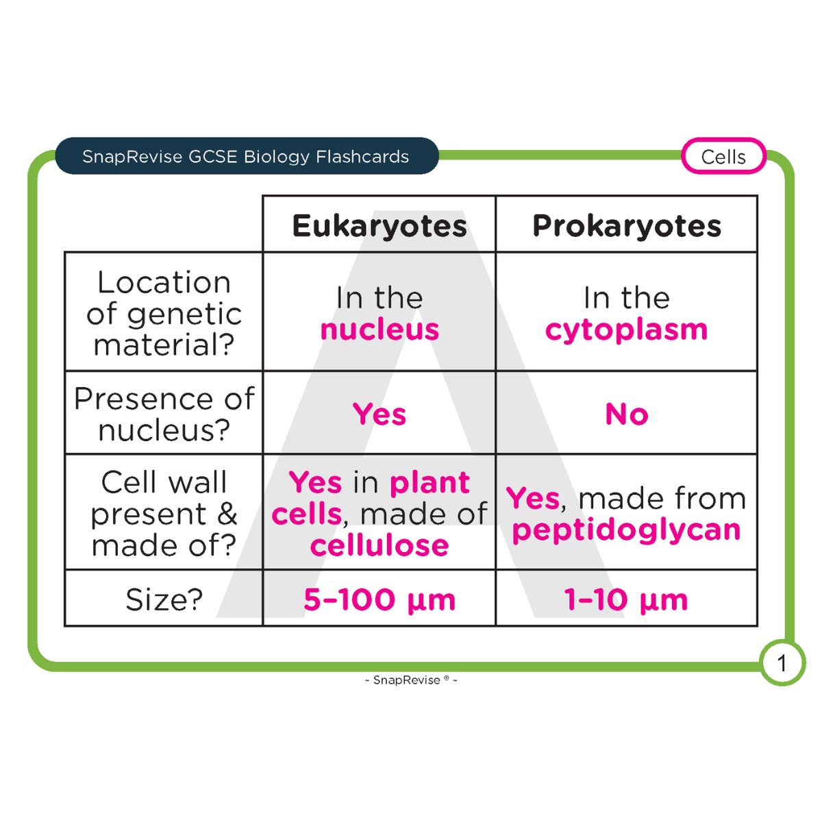 GCSE Biology Flashcards