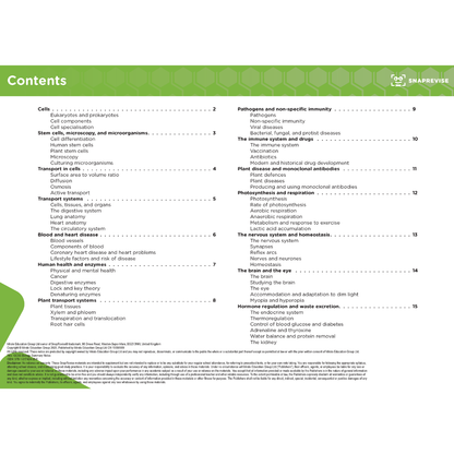 GCSE Biology Summary Notes