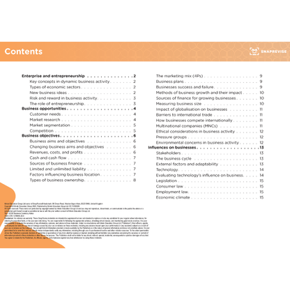 GCSE Business Summary Notes