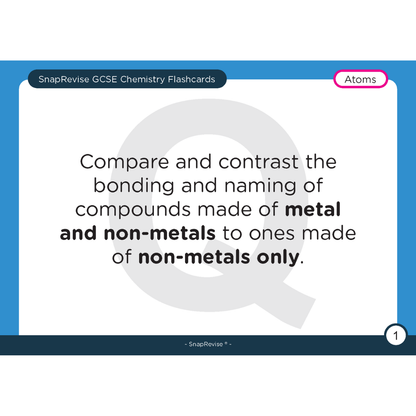 GCSE Chemistry Flashcards