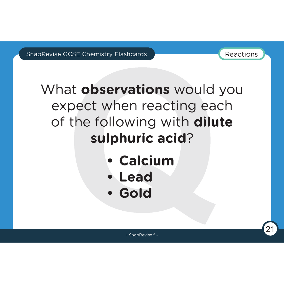 GCSE Chemistry Flashcards