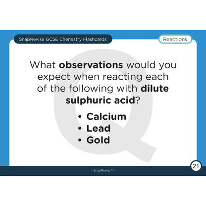 GCSE Chemistry Flashcards