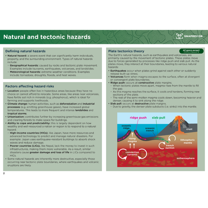 GCSE Geography Summary Notes