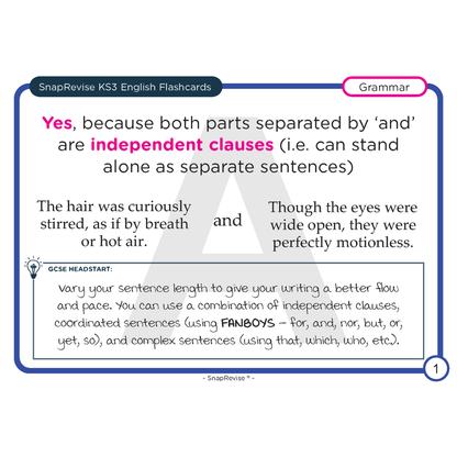 KS3 English Flashcards