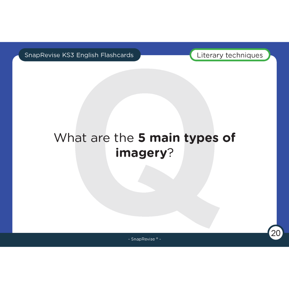 KS3 English Flashcards