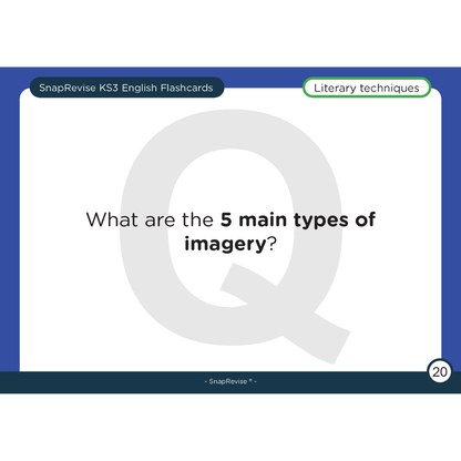 KS3 English Flashcards