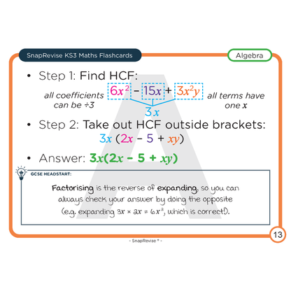 KS3 Maths Flashcards