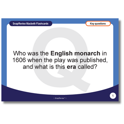 SnapRevise Macbeth Flashcards