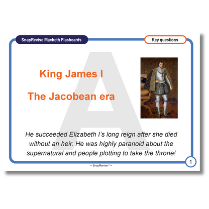 SnapRevise Macbeth Flashcards