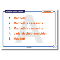 SnapRevise Macbeth Flashcards