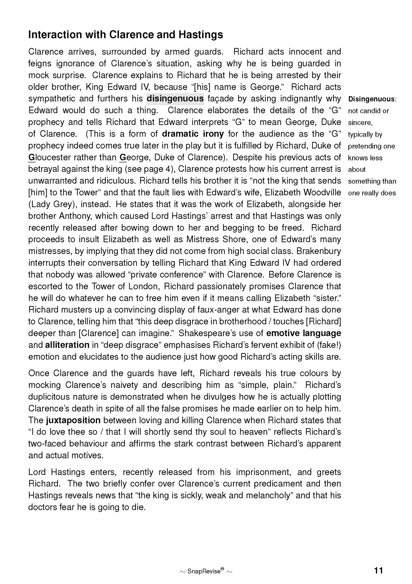 Text Guide: Richard III by William Shakespeare