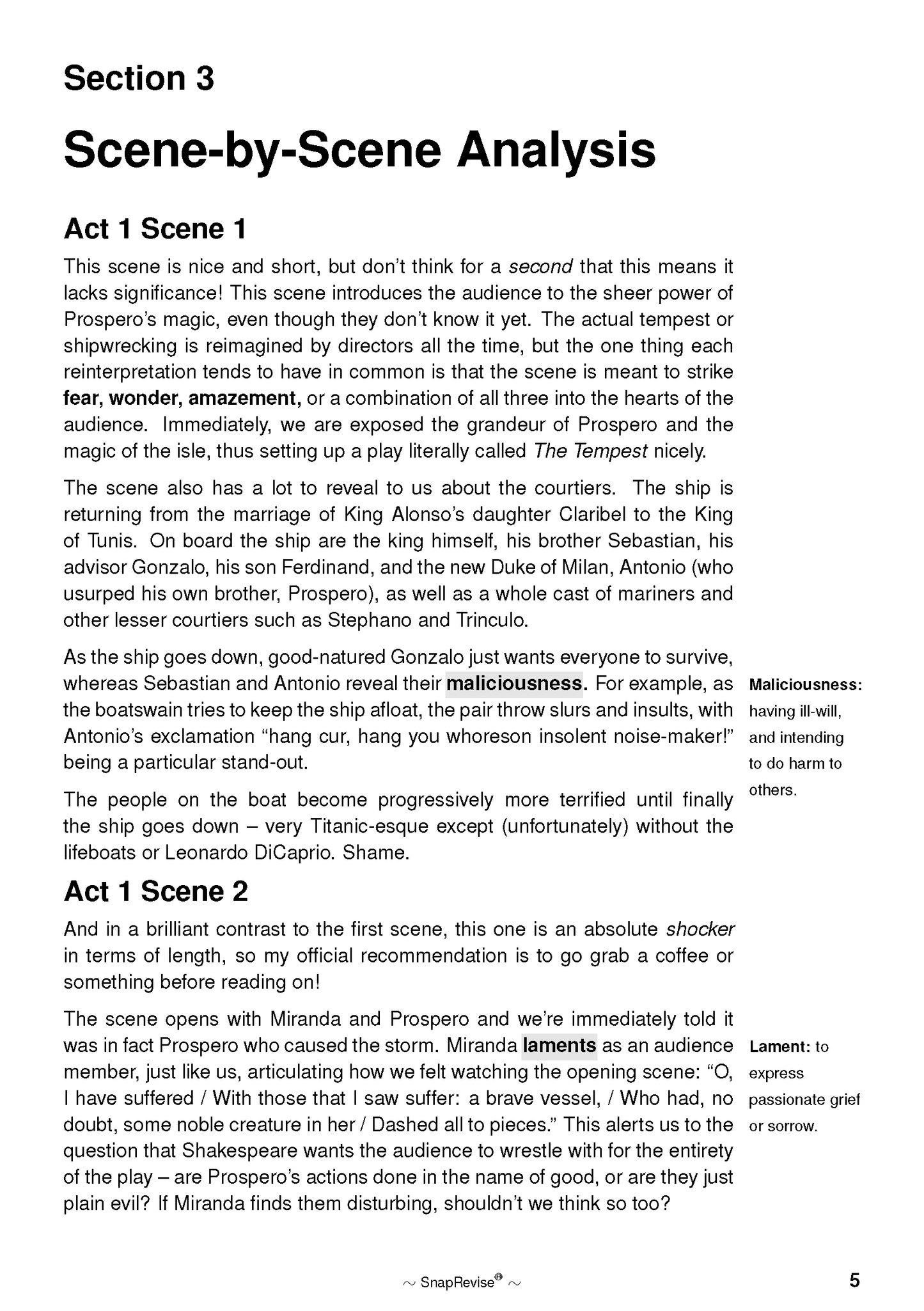 Text Guide: The Tempest by William Shakespeare