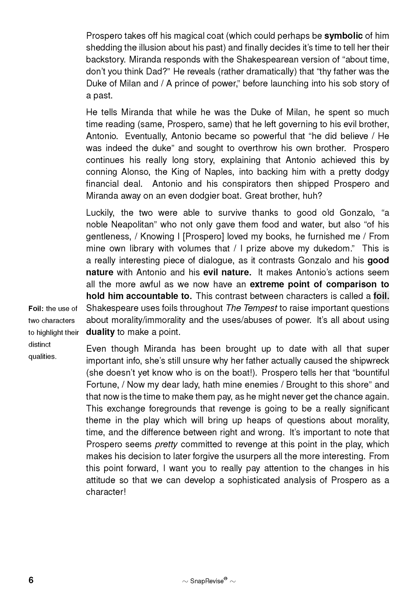 Text Guide: The Tempest by William Shakespeare