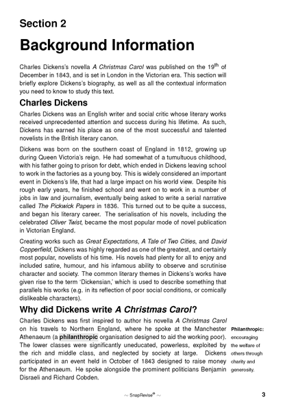 Text Guide: A Christmas Carol by Charles Dickens