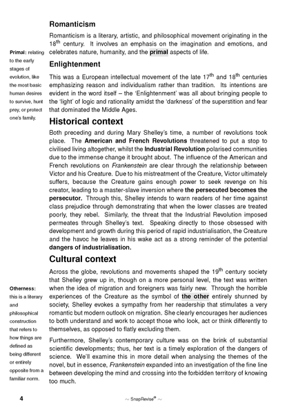 Text Guide: Frankenstein by Mary Shelley