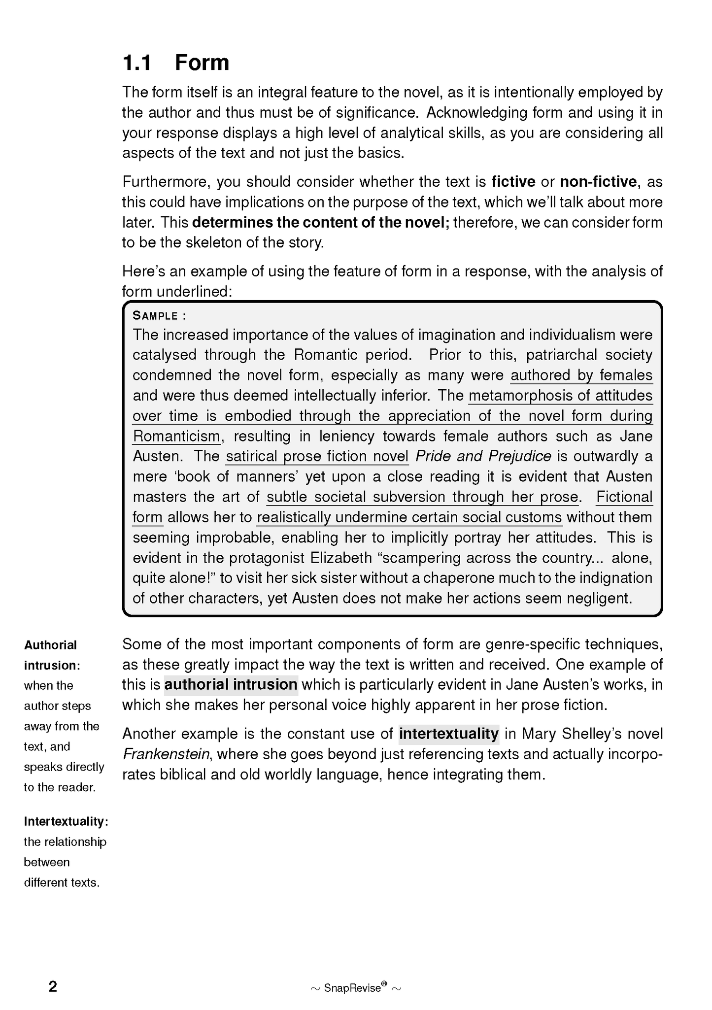 The SnapRevise Analysis Guides: How to Analyse Novels