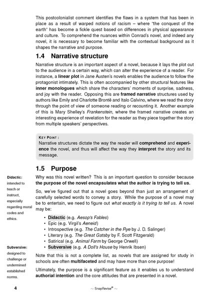 The SnapRevise Analysis Guides: How to Analyse Novels