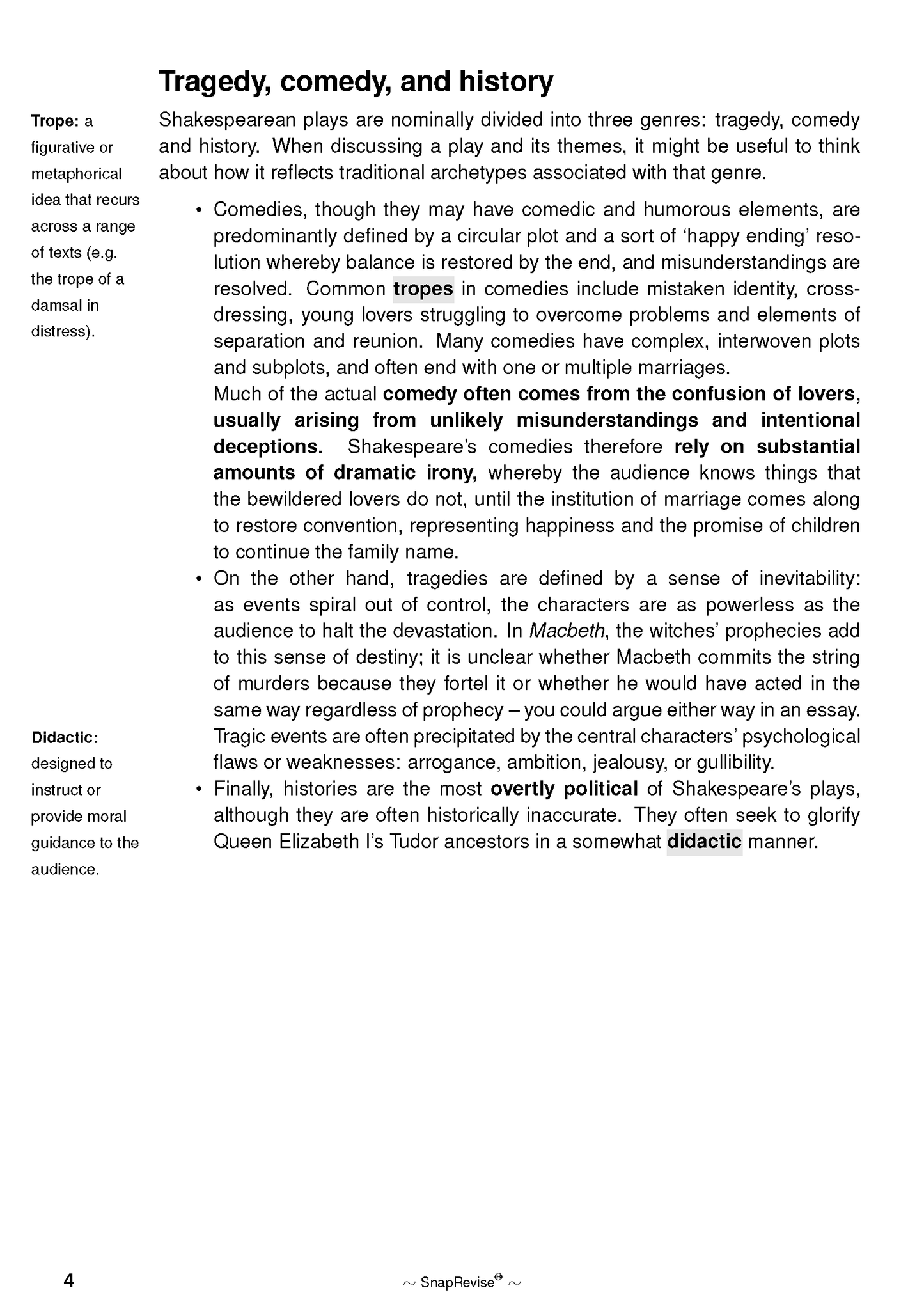 The SnapRevise Analysis Guides: How To Analyse Shakespeare