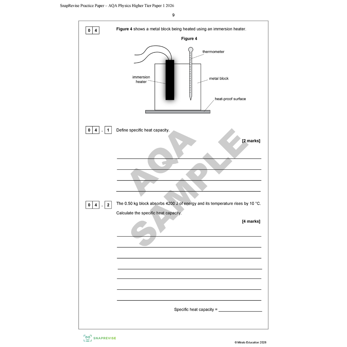 Sample of Physics Paper