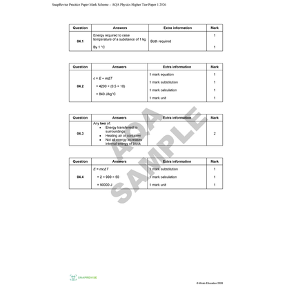 Sample of Physics Paper