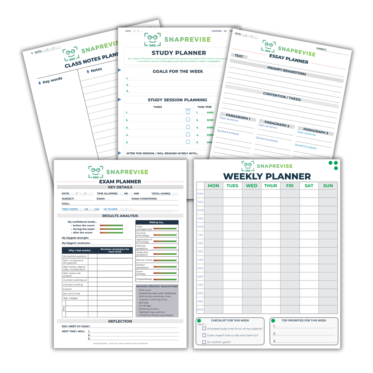SnapRevise Ultimate Planner Bundle