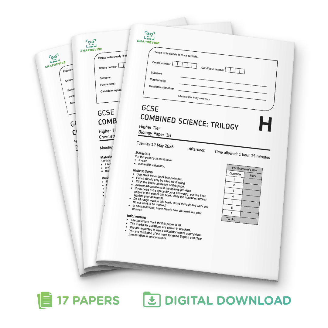 GCSE Combined Science Practice Papers 2026 Bundle – SnapRevise