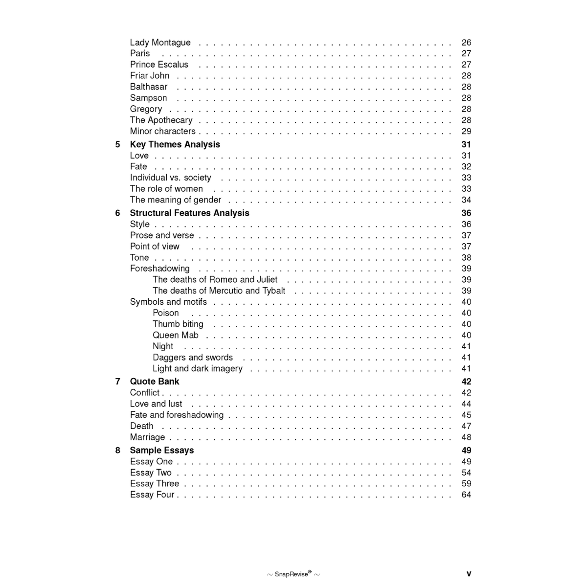 Text Guide: Romeo and Juliet by William Shakespeare – SnapRevise