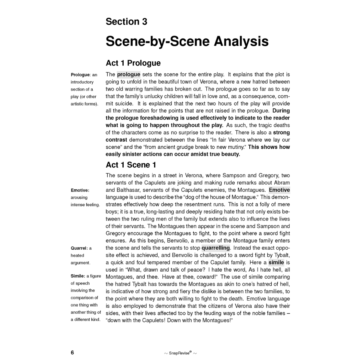 Text Guide: Romeo and Juliet by William Shakespeare – SnapRevise
