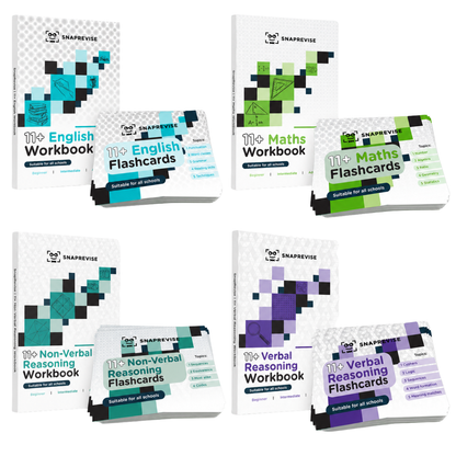 11+ Complete Workbook & Flashcards Bundle