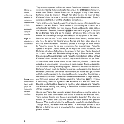 Text Guide: The Taming of the Shrew by William Shakespeare