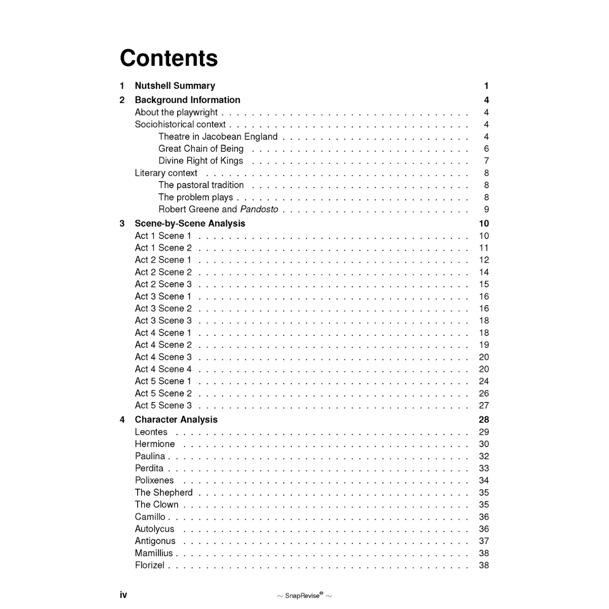 Text Guide: The Winter's Tale by William Shakespeare