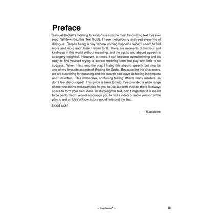 Text Guide: Waiting For Godot by Samuel Beckett