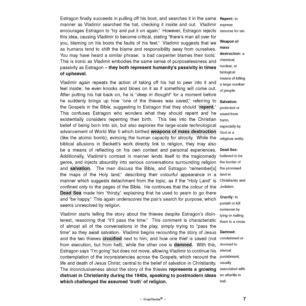 Text Guide: Waiting For Godot by Samuel Beckett