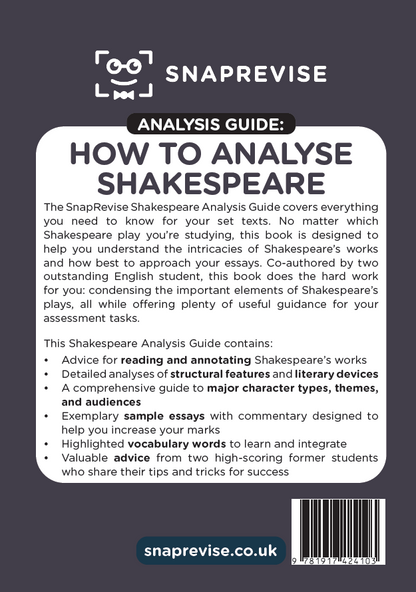 The SnapRevise Analysis Guides: How To Analyse Shakespeare